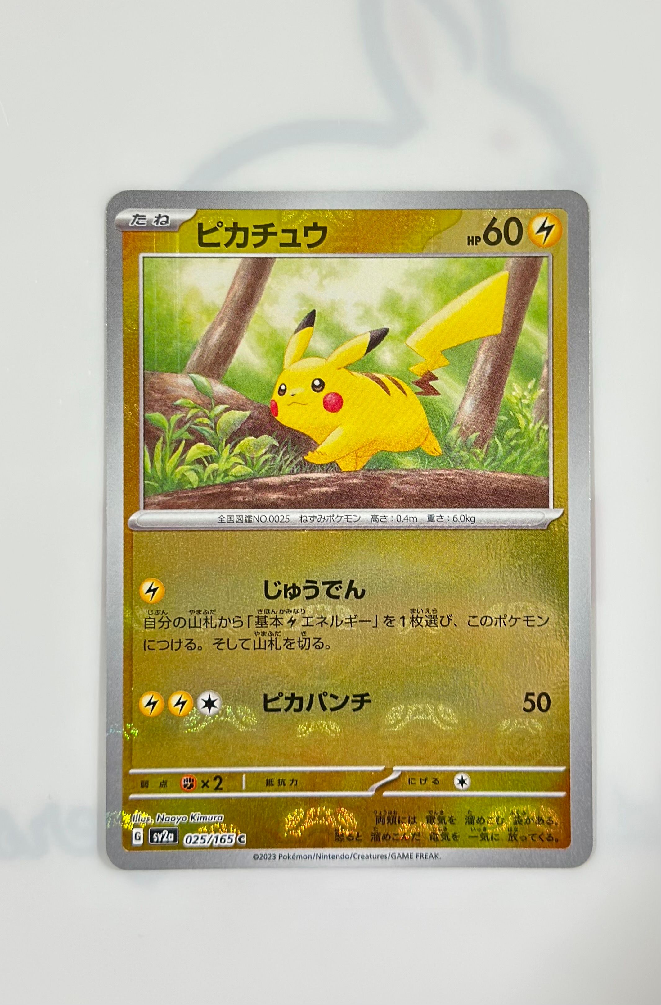 ピカチュウ C: マスターボールミラー (マスボピカチュウ) [SV2a 025/165](強化拡張パック「ポケモンカード151」)