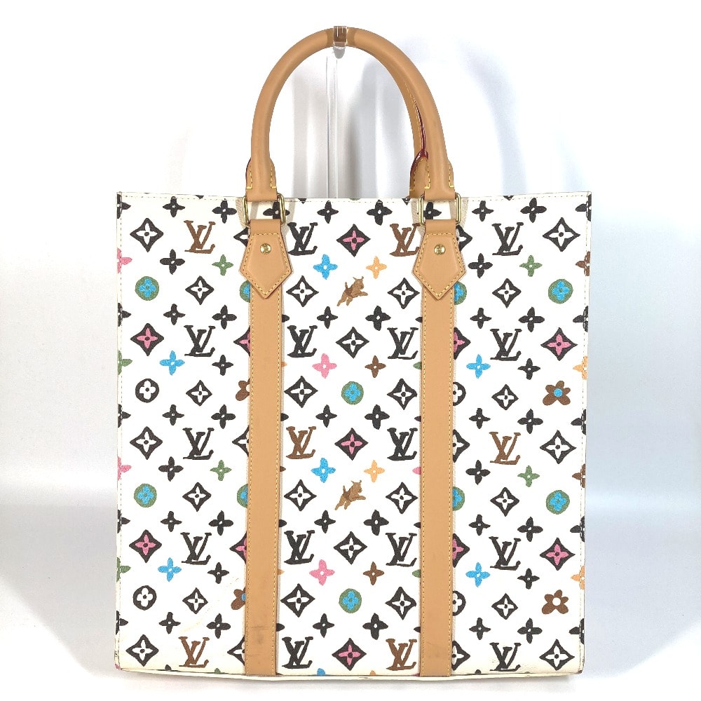 ルイヴィトン LOUIS VUITTON サックプラ M24859 モノグラムクラギー カバン トートバッグ 縦型 ハンドバッグ キャンバス ベージュ 新品同様