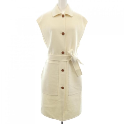 エルメス HERMES クルードセル ラムスキンボタン ダブルフェイス 4E0101DA ロングベスト