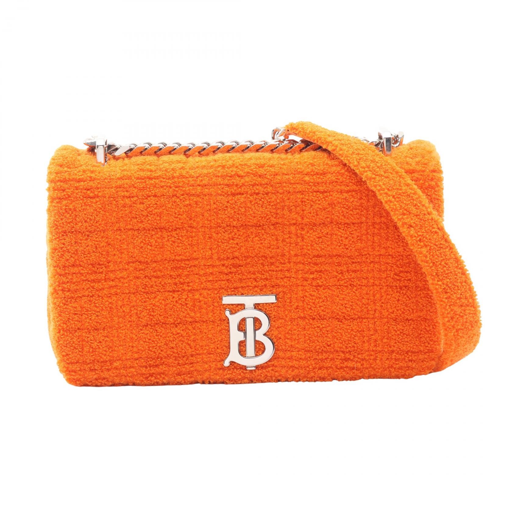 バーバリー BURBERRY ローラバッグ スモール ショルダーバッグ バッグ パイル レディース オレンジ系 【中古】