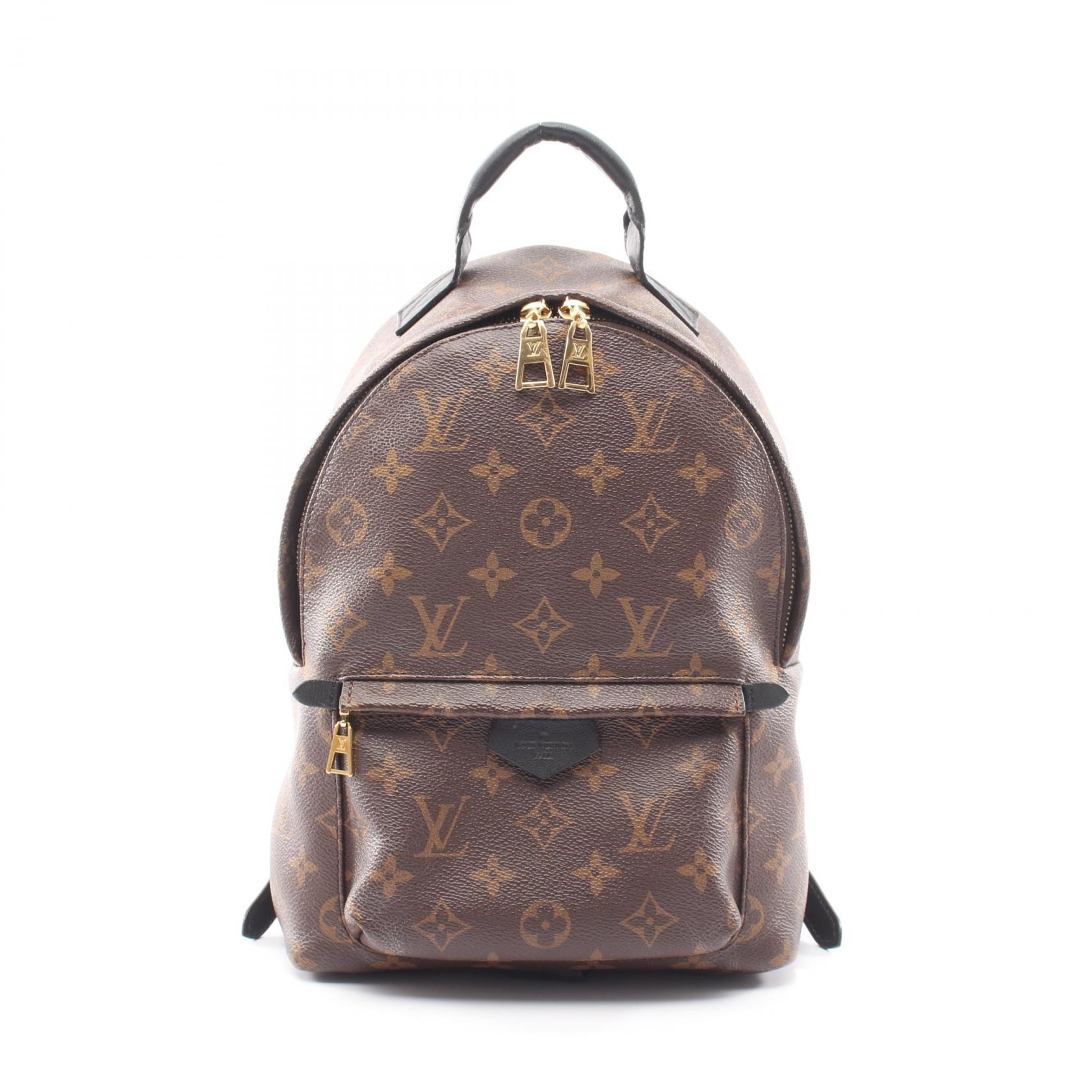 ルイ・ヴィトン LOUIS VUITTON パームスプリングスPM リュックサック バックパック バッグ PVCコーティングキャンバス レザー モノグラム レディース ブラウン系 / ブラック系 M41560 【中古】