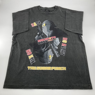 【新品】 THE SUGAR PUNCH(ザ シュガーパンチ) SAKAMOTO DAYS SS TEE SAKAMOTO TSDM25SM001 M 半袖Tシャツ ブラック