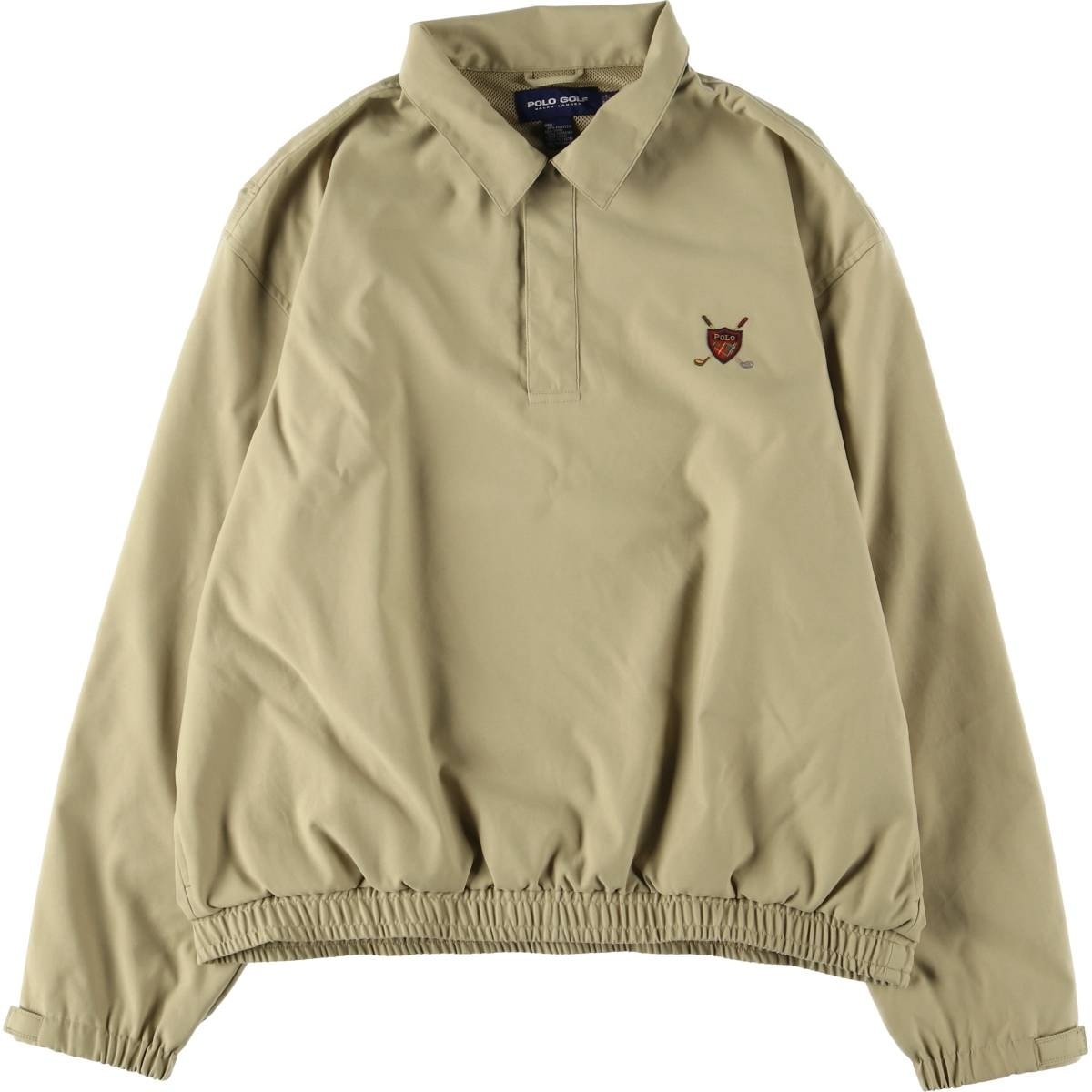 古着 90年代 ラルフローレン Ralph Lauren POLO GOLF ポロゴルフ 襟付き ハーフスナップ ウォームアッププルオーバー メンズXL相当/eaa562641
