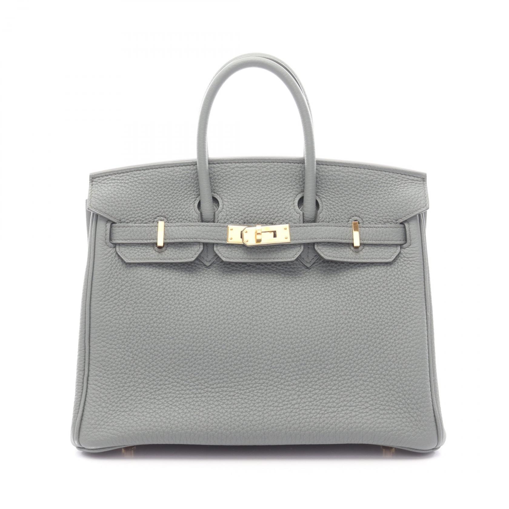 エルメス HERMES バーキン25 ハンドバッグ バッグ レザー トゴ トゴ ヴェールアマンド D刻印(2019年製造) レディース グリーン系 【中古】