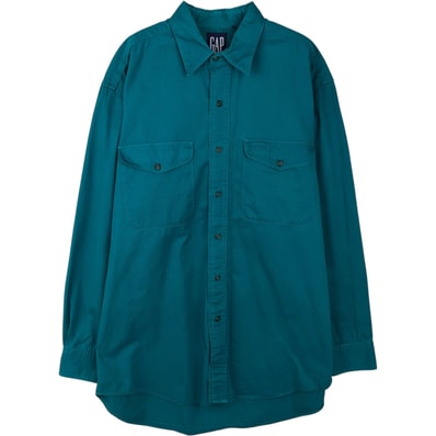 古着 90年代 ギャップ GAP オールドギャップ 長袖 コットンシャツ メンズM相当 ヴィンテージ/eaa642820