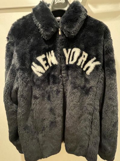 Kith Yankees MLB 20FW FAUX FUR ファージャケット