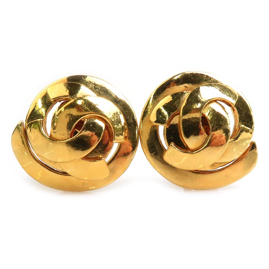 シャネル CHANEL イヤリング ココマーク メタル ゴールド レディース【中古】 e61736g
