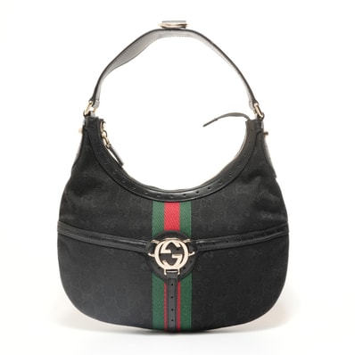グッチ GUCCI シェリーライン インターロッキングG GGキャンバス ショルダーバッグ【中古】