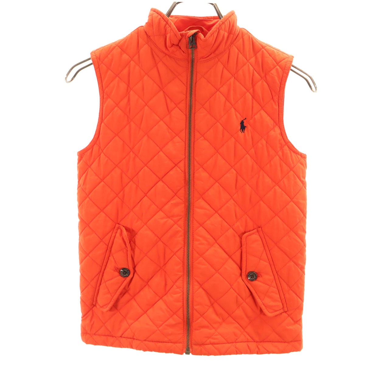 POLO RALPH LAUREN ポロラルフローレン キルティング ベスト 7 オレンジ 中綿