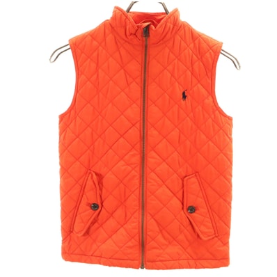 POLO RALPH LAUREN ポロラルフローレン キルティング ベスト 7 オレンジ 中綿