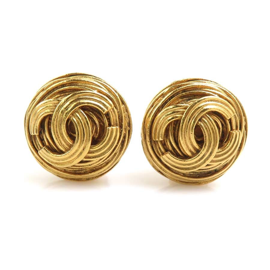 シャネル CHANEL イヤリング ココマーク メタル ゴールド レディース【中古】 e61708j