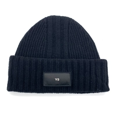Y-3 KNIT BEANIE Black