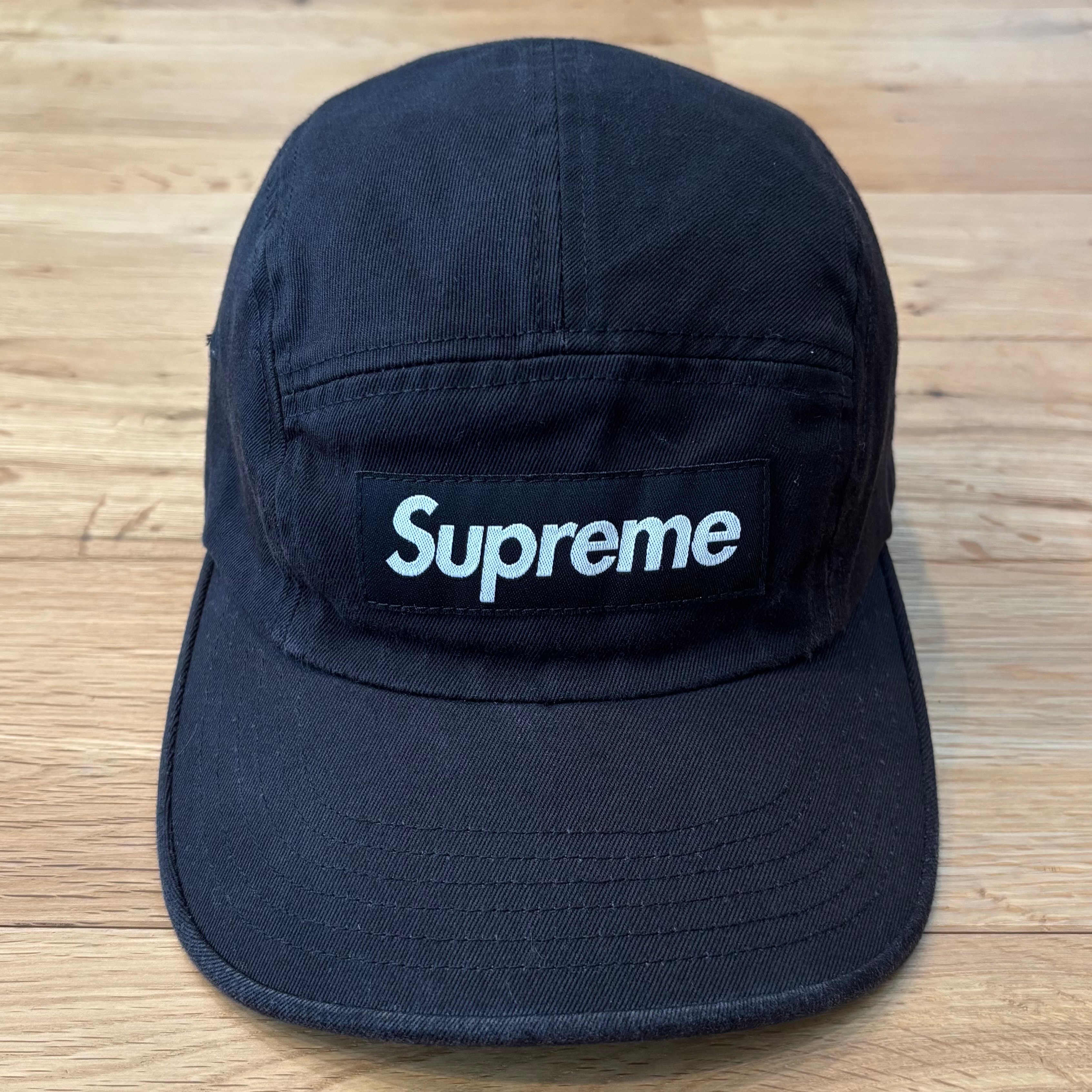 Supreme Washed Chino Twill Camp Cap ブラック キャップ シュプリーム