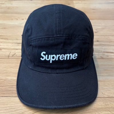 Supreme Washed Chino Twill Camp Cap ブラック キャップ シュプリーム