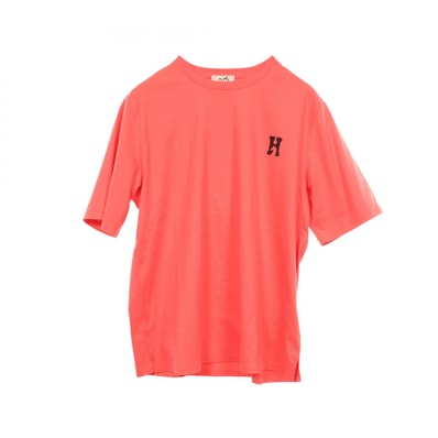 エルメス HERMES H'Cheval アッシュヴァル 半袖Tシャツ 衣料品 トップス コットン ピンク メンズ ピンク系 【中古】