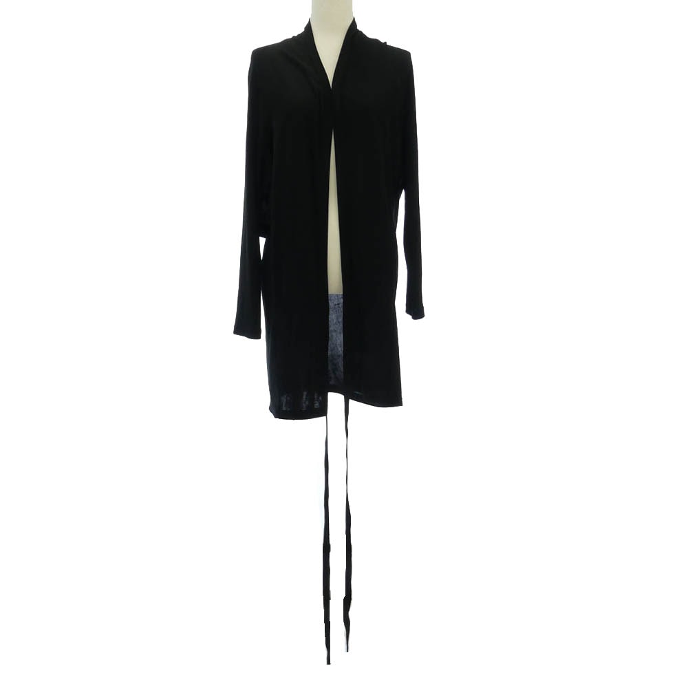 Yohji Yamamoto ヨウジヤマモト ファム 06SS アーカイブ FR-T09-059 コットン ロング カーディガン ブラック系 2【中古】