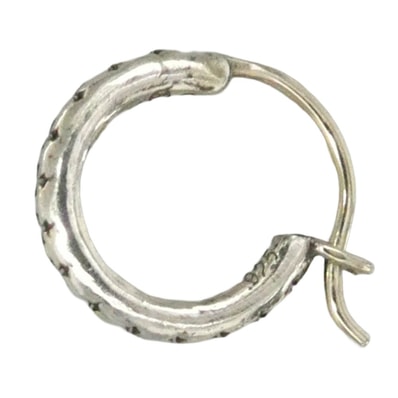 CHROME HEARTS クロムハーツ(原本無) TINY TFL HOOP タイニー トゥルーファッキングラブ フープ ピアス シルバー系【中古】