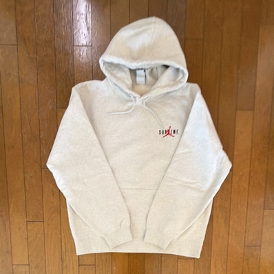 Supreme x Jordan Hooded Sweatshirt "Ash Grey" HF0836-051