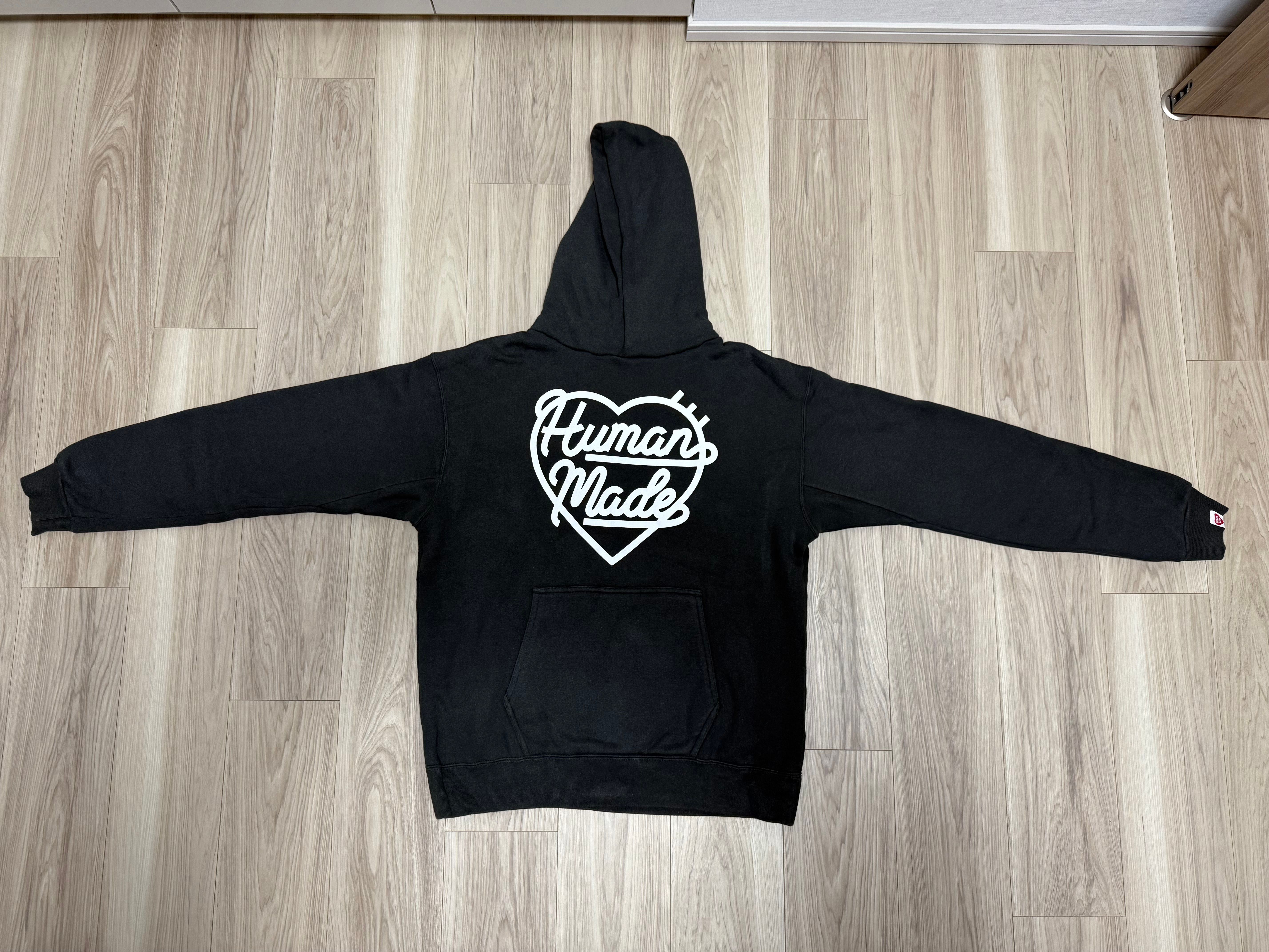 HUMAN MADE HEART SWEAT HOODIE "Black"
