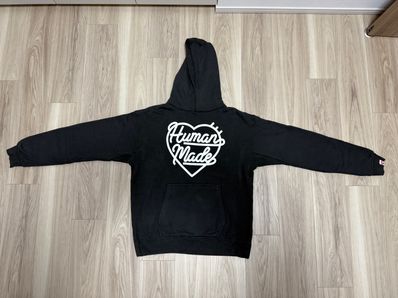 HUMAN MADE HEART SWEAT HOODIE "Black"
