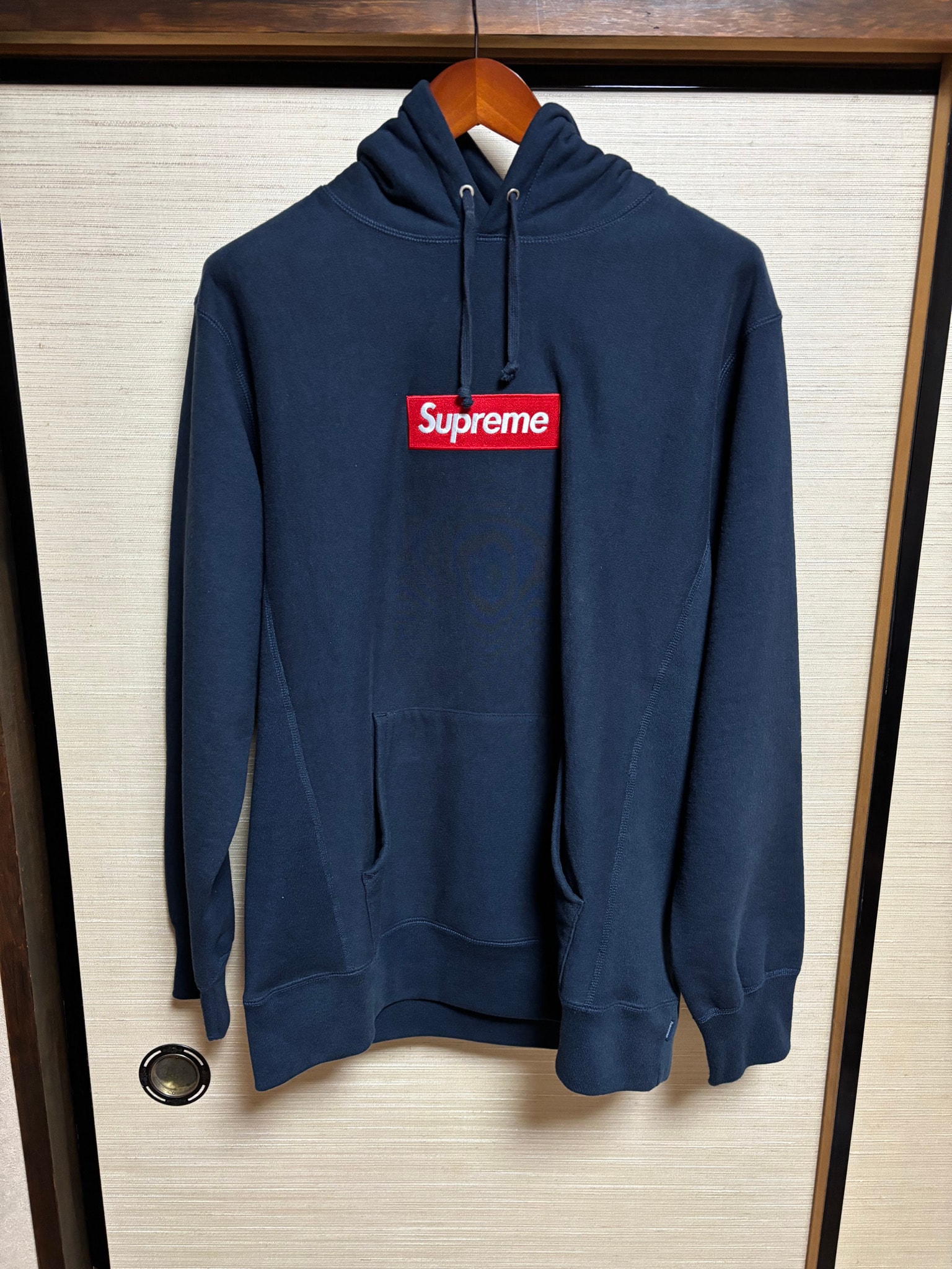 Supreme Box Logo Hooded Sweatshirt "Navy" (16FW)