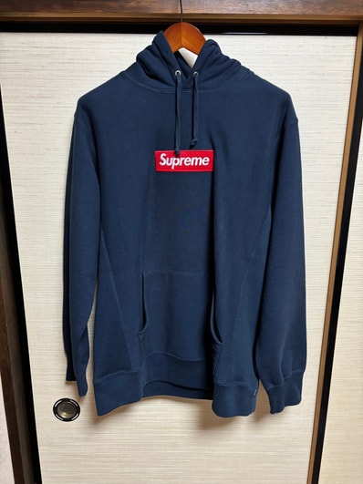 Supreme Box Logo Hooded Sweatshirt "Navy" (16FW)