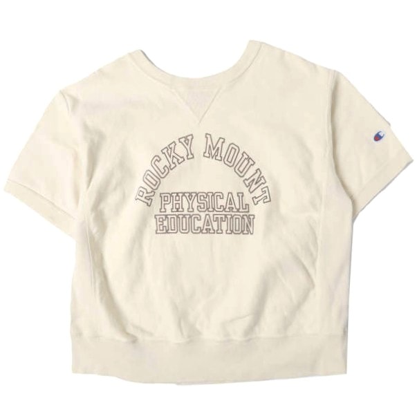 Champion x BEAUTY&YOUTH UNITED ARROWS チャンピオン ビューティーアンドユース 別注 リバースウィーブ ショートスリーブ スウェットプルオーバー 1617-4-996143 / CWSB008 M OFF WHITE 裏毛