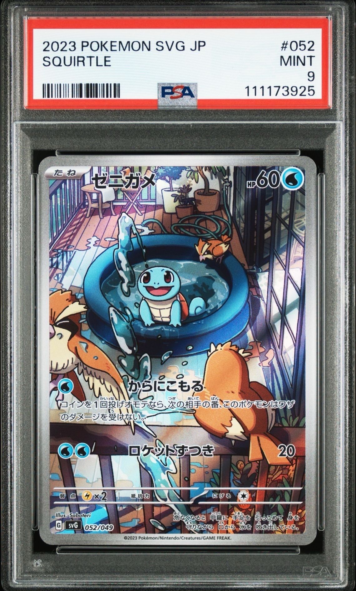 ゼニガメ :フルイラスト [SVG 052/049](スペシャルデッキセットex「フシギバナ・リザードン・カメックス」)