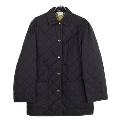 サルヴァトーレフェラガモ 136180843 シルク キルティング ジャケット XS