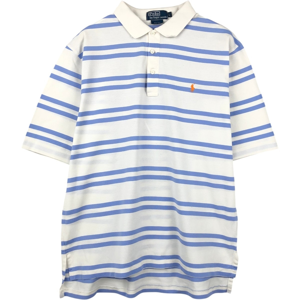 古着 ラルフローレン Ralph Lauren POLO by Ralph Lauren GOLF FIT 半袖 ボーダー ポロシャツ メンズL相当/eaa657557