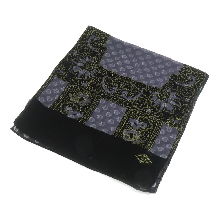 ヴェルサーチ VERSACE ストール レーヨン/シルク ブラック系 レディース【中古】 h31043a