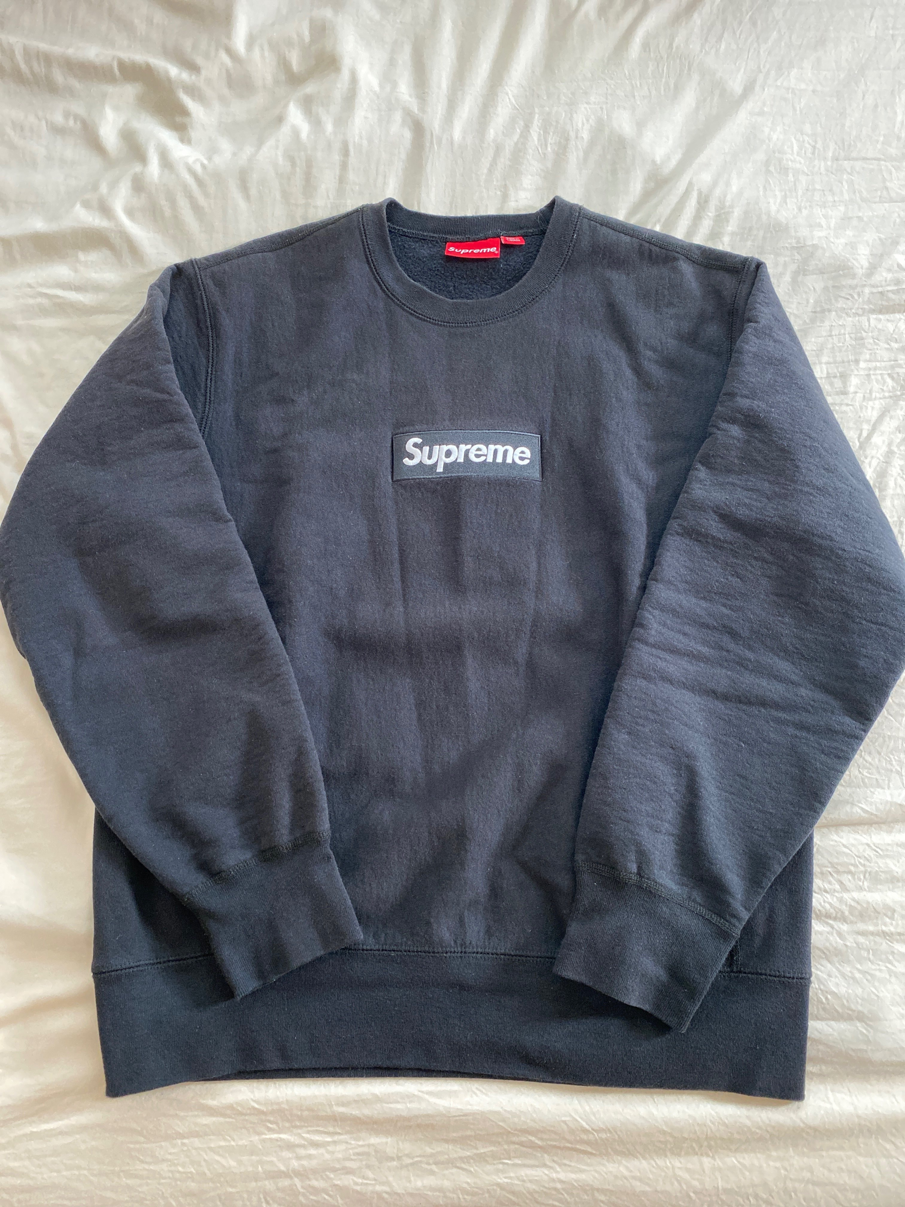 Supreme Box Logo Crewneck Sweatshirt "Black" (18FW)