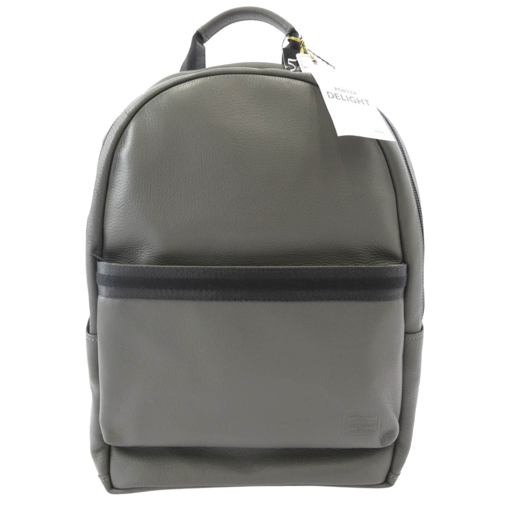 PORTER ポーター バックパック 145-03289 DELIGHT ディライト DAYPACK デイパック シュリンクレザー バックパック グレー系【新古品】【未使用】【中古】