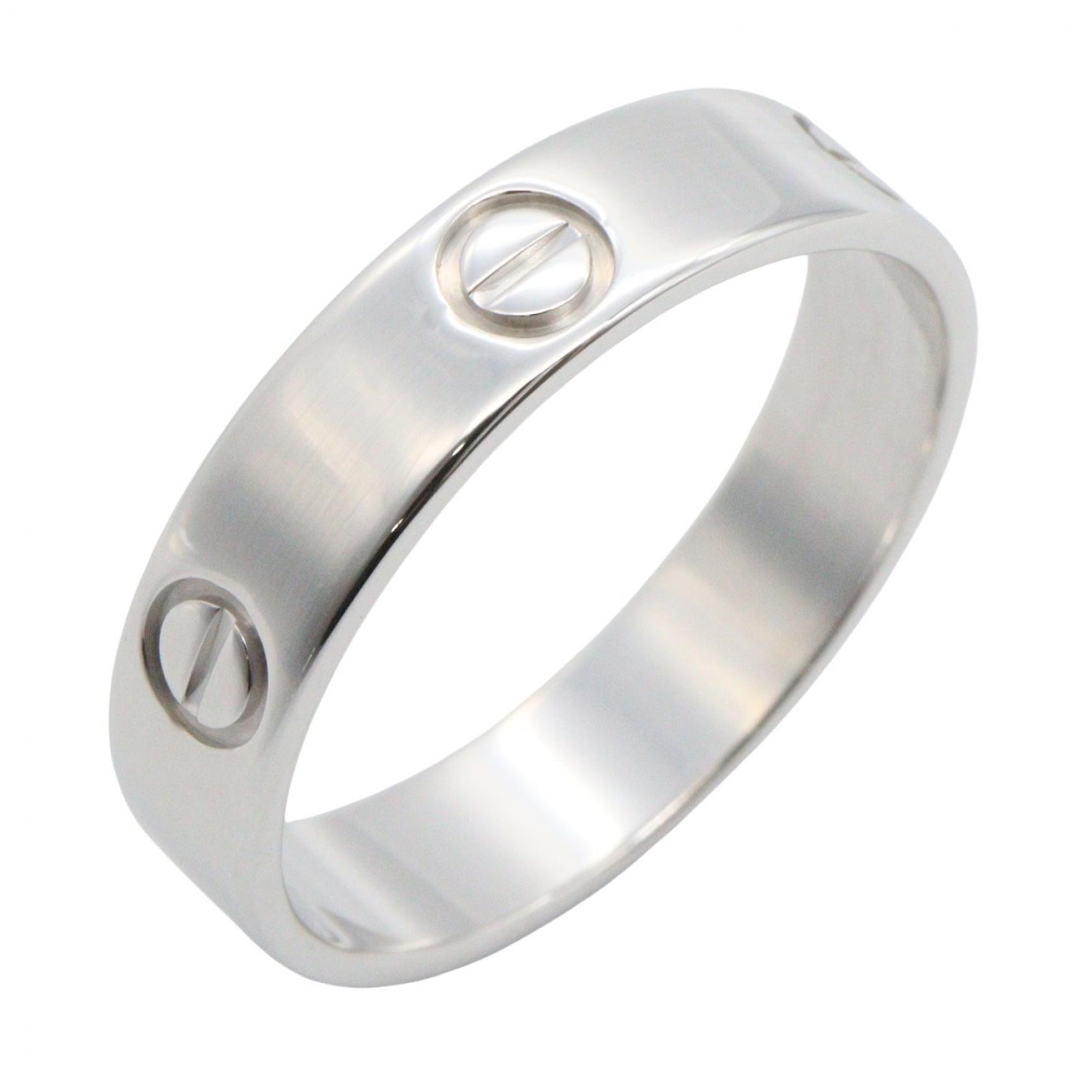 カルティエ CARTIER ラブリング リング・指輪 ジュエリー K18WG(ホワイトゴールド) メンズ レディース シルバー系 B4084700 【中古】