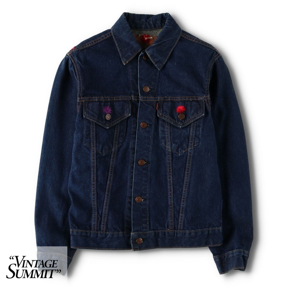 古着 60~70年代 リーバイス Levi's 70505 ビッグE BIG E カスタム デニムジャケット Gジャン USA製 レディースS相当 ヴィンテージ/eva004204