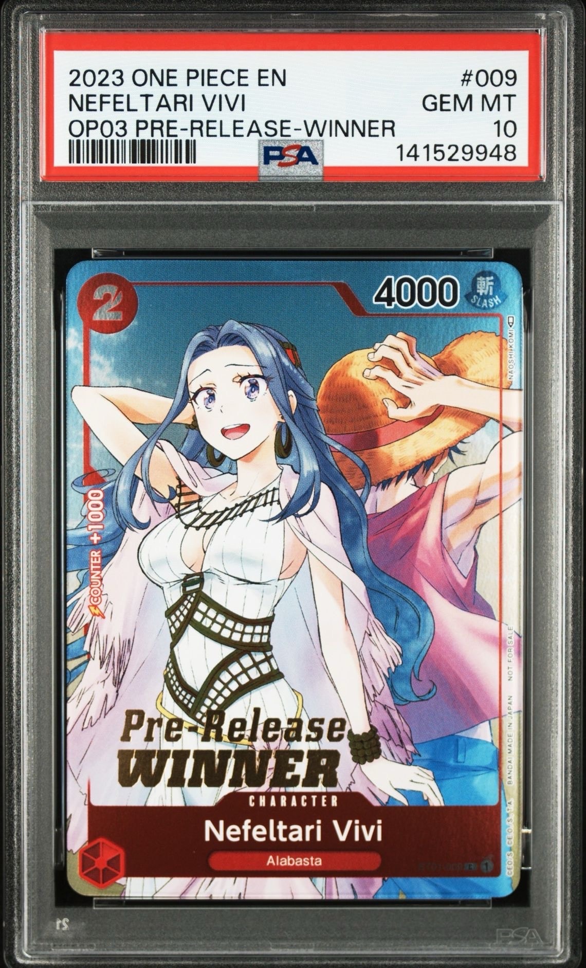 ネフェルタリ・ビビ：Silver Foil + Gold Stamp C [ST01-009]【英語版】(プロモーションカード「OP‐03 プレリリース トーナメント」)