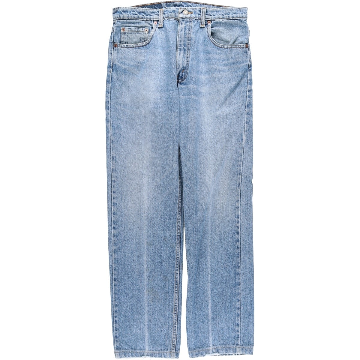 古着 リーバイス Levi's 505 無地 テーパードデニムパンツ カナダ製 W34L31 メンズw32相当 ジッパーフライ フェード/eaa614654