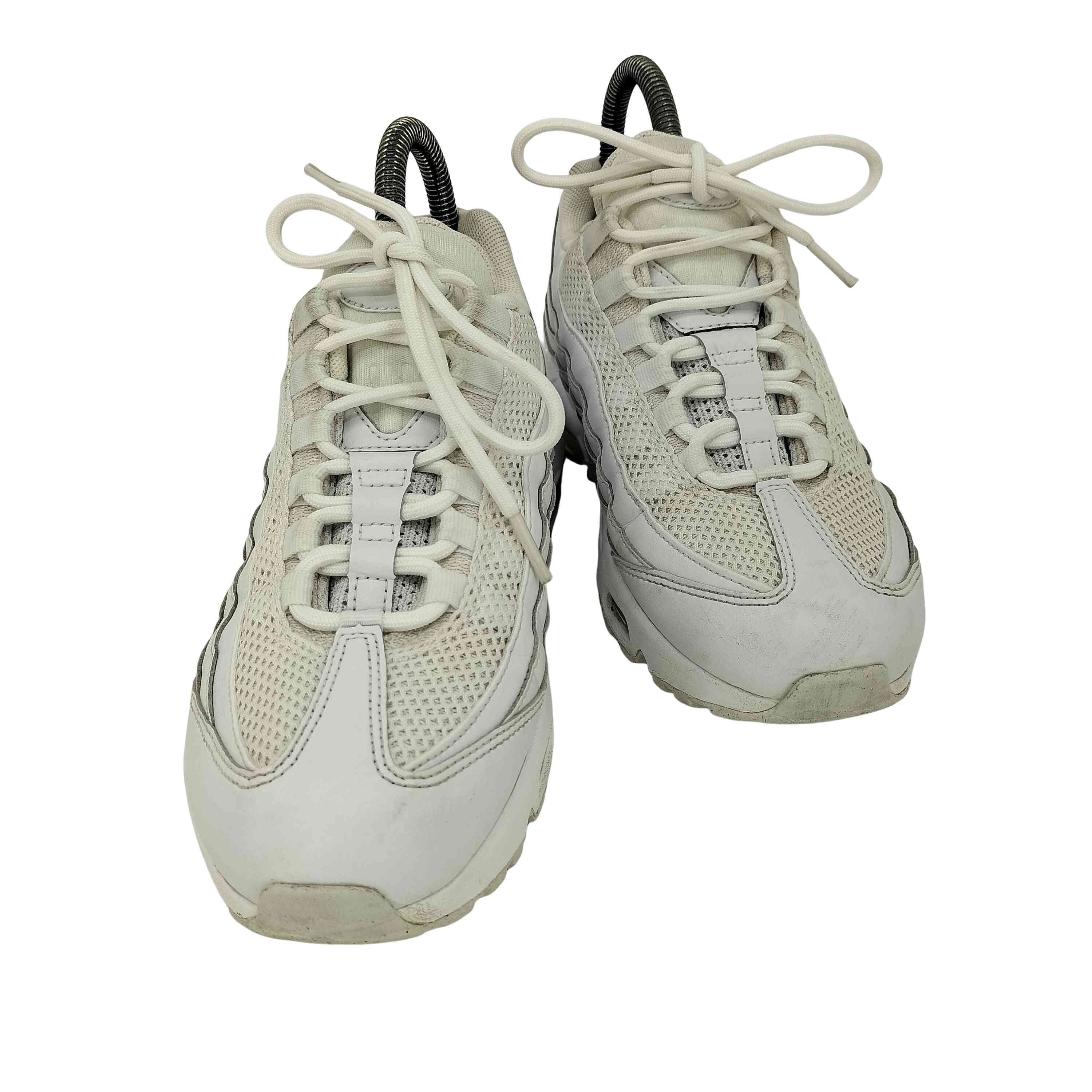 W AIR MAX 95 WHITE/WHITE-METALLIC SILVER【1143493532975】