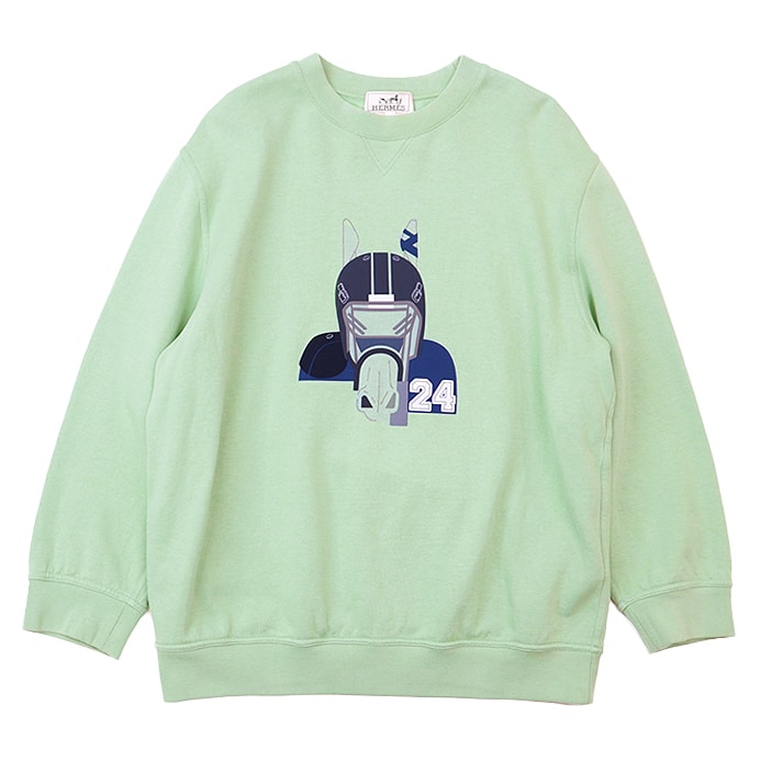 目立った傷や汚れなし】美品 エルメス スウェット トレーナー クルー