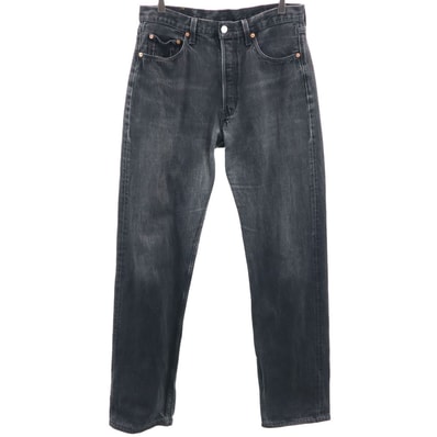 Levi's リーバイス 90s 501 ポーランド製 ユーロ 後染め ブラック ストレートデニムパンツ W33 ブラック系 ジーンズ