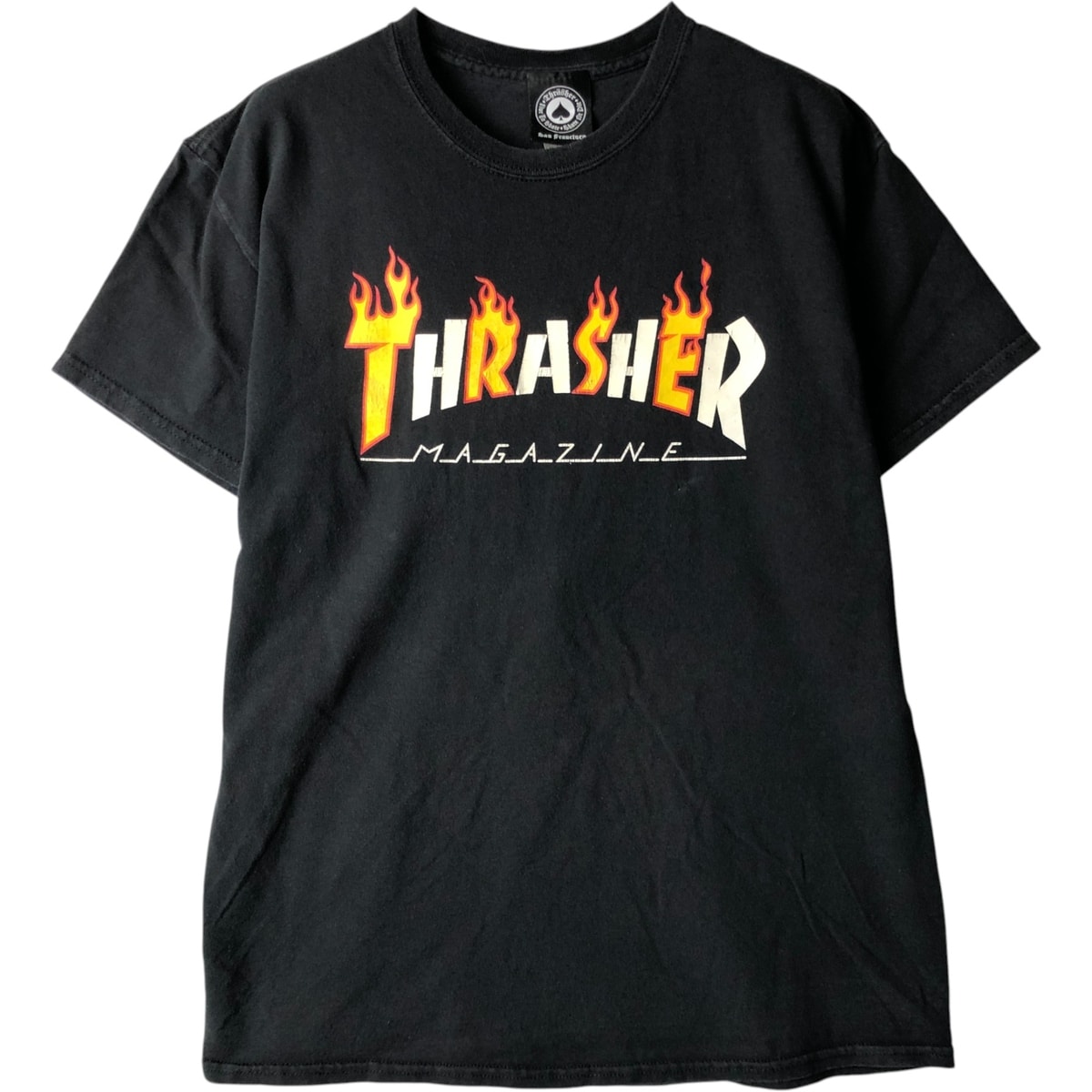 古着 スラッシャー THRASHER ファイヤーパターン サーフ スケートTシャツ メンズM相当/eaa579989