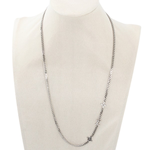 Louis Vuitton MNG Row Necklace "Silver"