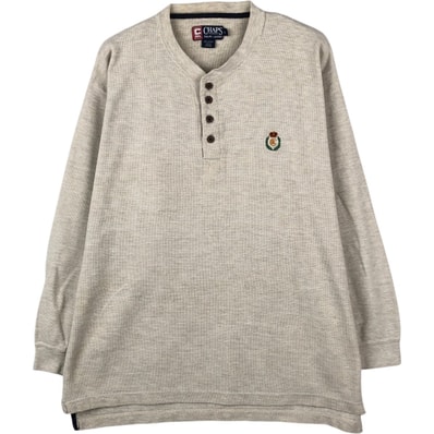 古着 ラルフローレン Ralph Lauren CHAPS チャップス ヘンリーネック サーマルロングTシャツ メンズL相当/eaa654957