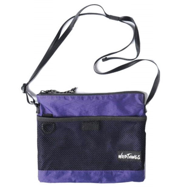 WILDTHINGS x BEAMS ワイルドシングス ビームス 別注 X-pac サコッシュ M PURPLE ショルダーバッグボディバッグ カバン g13745
