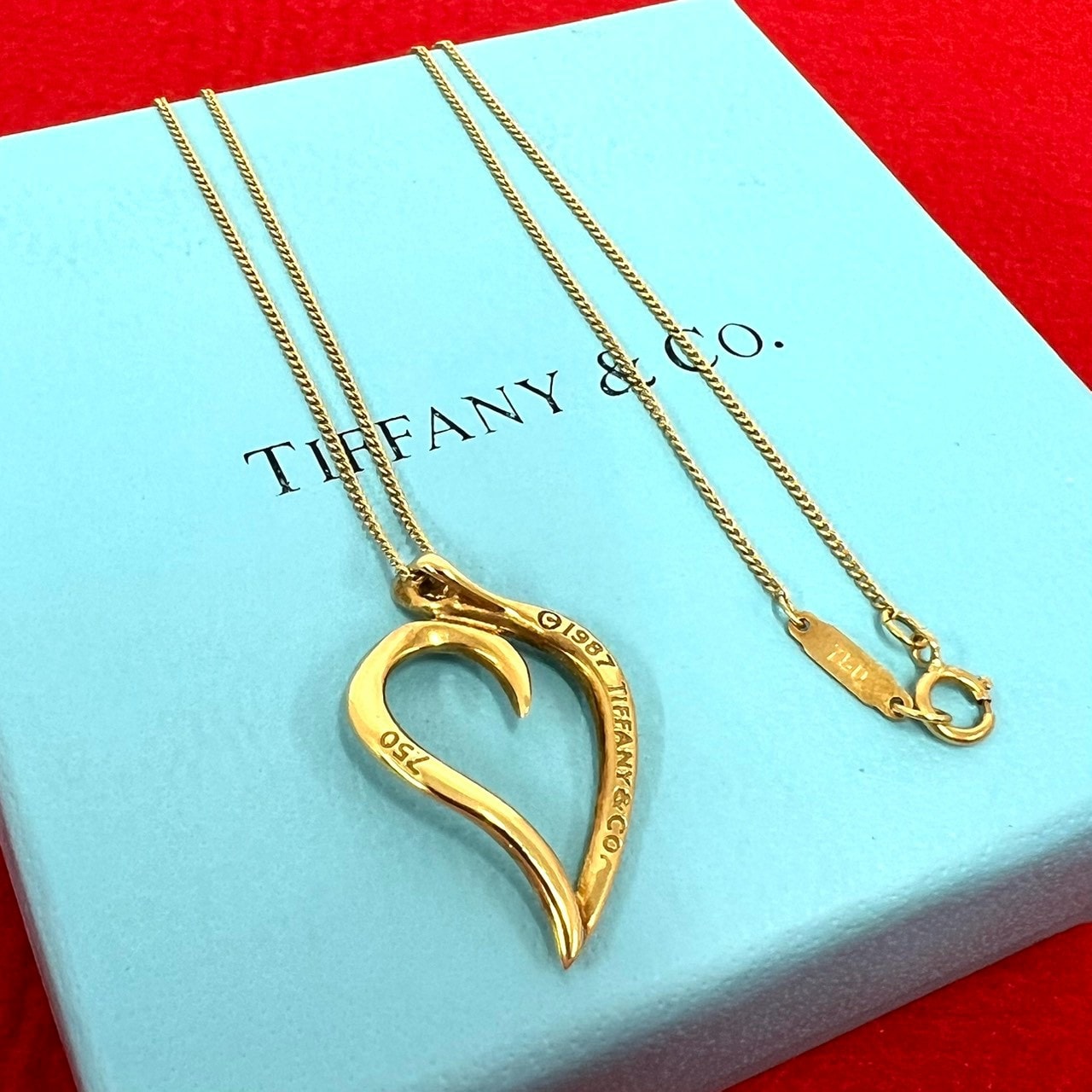 TIFFANY&Co. ティファニー リーフハート ネックレス K18イエローゴールド ネックレス ゴールド
 12661
