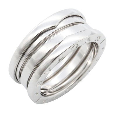 ブルガリ BVLGARI B-zero1 ビーゼロワン リング 3バンド リング・指輪 ジュエリー K18WG(ホワイトゴールド) メンズ レディース シルバー系 346594 【中古】