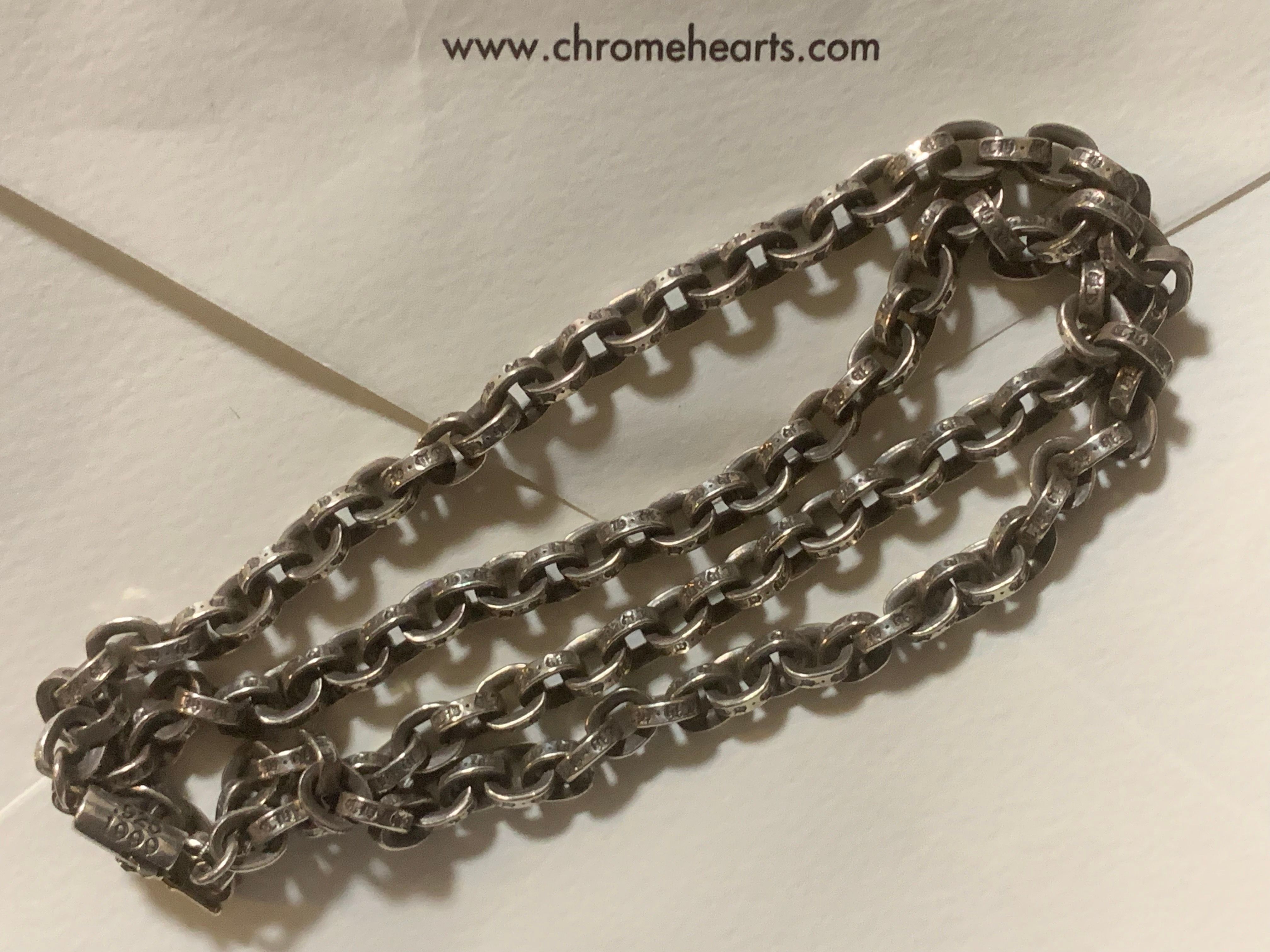 Chrome Hearts Paper Chain Necklace 45cm (18inch) "Silver"