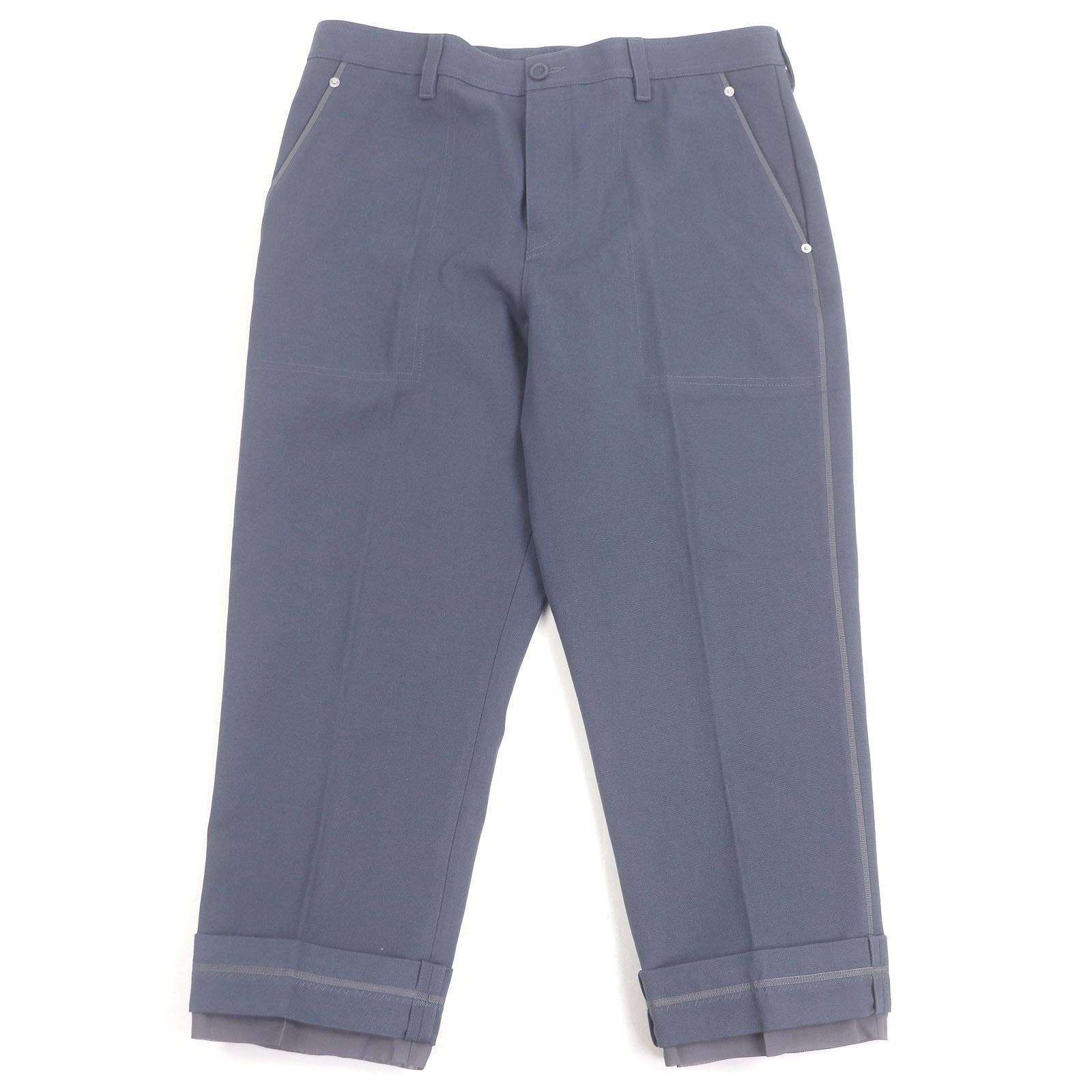 美品 ディオール オム パンツ コットンキャンバスガーデナーパンツ  ブルー