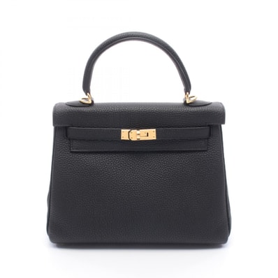 エルメス HERMES ケリー25 内縫い 2WAY ハンドバッグ バッグ トゴ トゴ K刻印(2025年製造) レディース ブラック系 【中古】