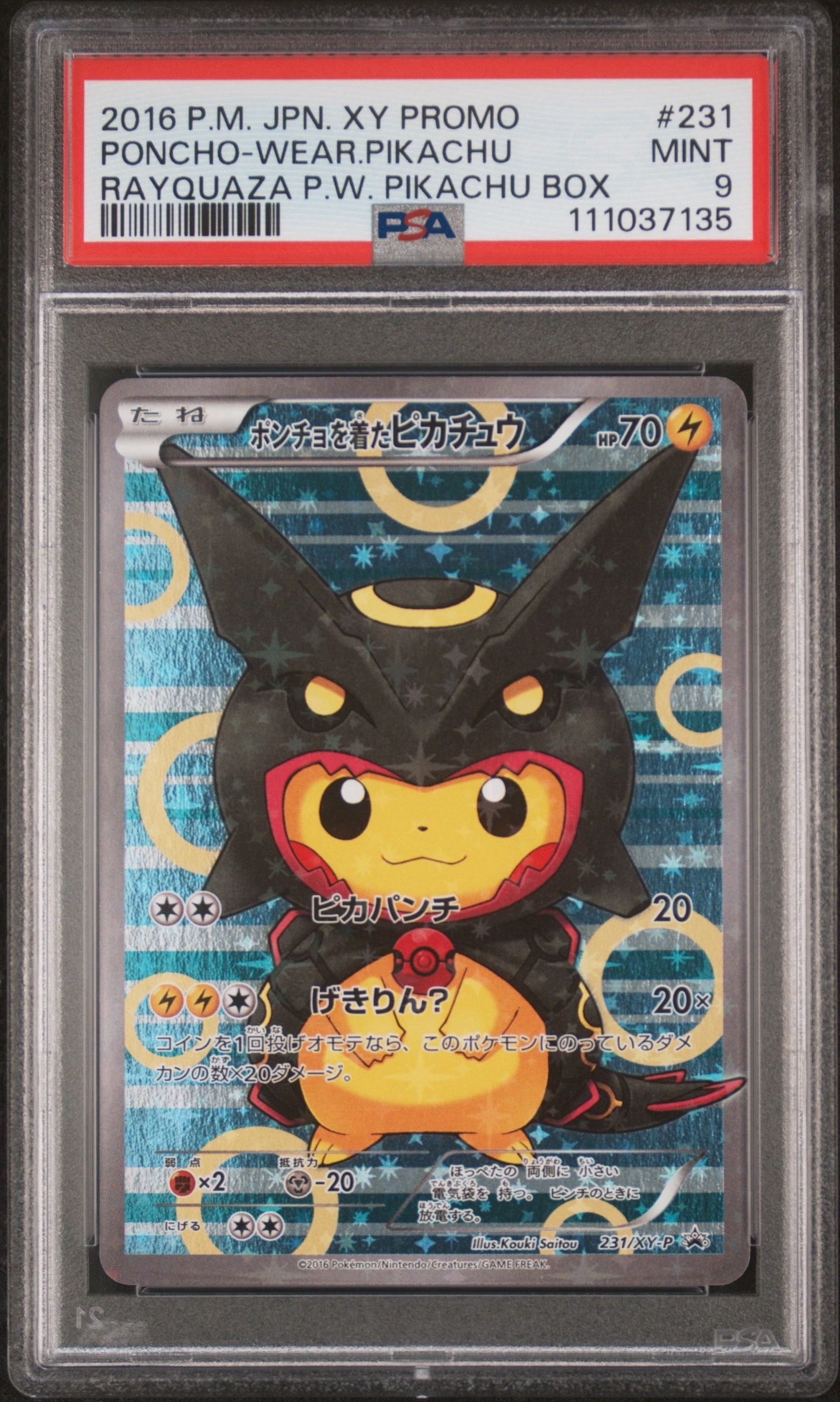 ポンチョを着たピカチュウ: プロモ[XY-P 231/XY-P](プロモーション